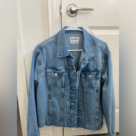 Womens Jean Jacket Old Navy Large - Picture 1 of 2